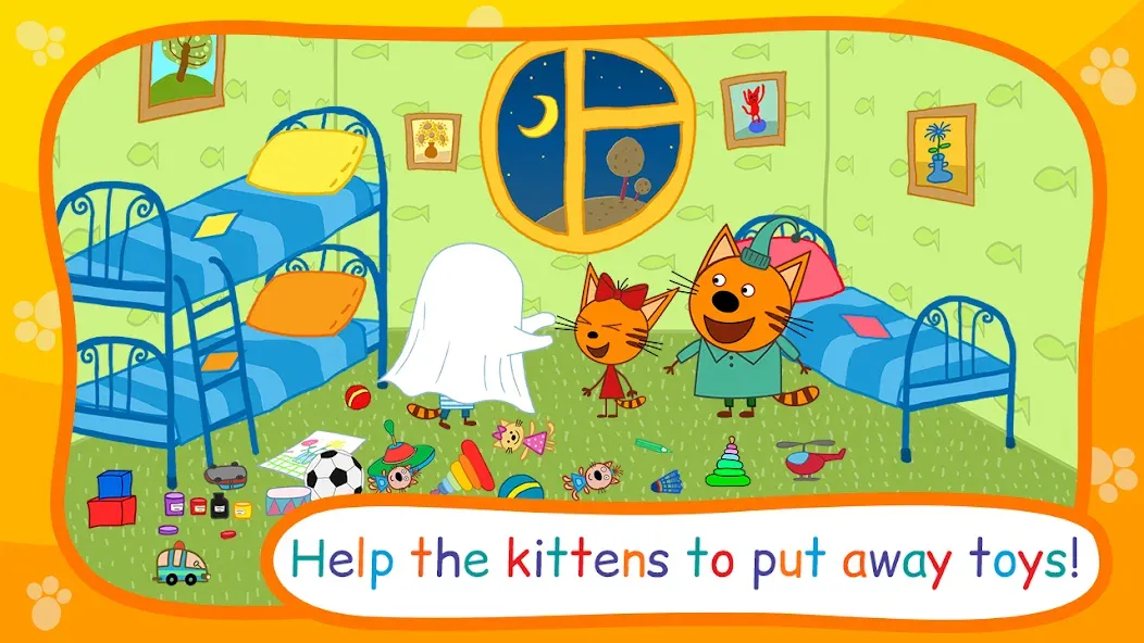 Kid-E-Cats: Bedtime Stories МОД/Взлом [Много монет, Открытые уровни и Мега MOD] Screenshot 1