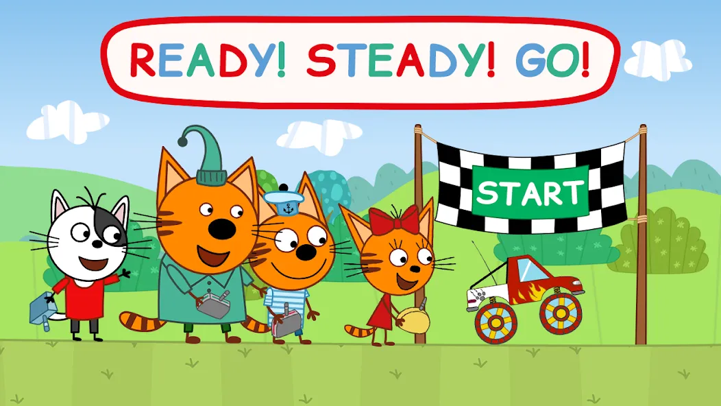 Kid-E-Cats: Kids Monster Truck МОД/Взлом [Много монет, Открытые уровни и Мега MOD] Screenshot 2