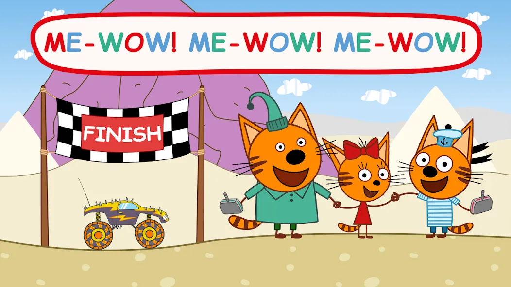 Kid-E-Cats: Kids Monster Truck МОД/Взлом [Много монет, Открытые уровни и Мега MOD] Screenshot 4