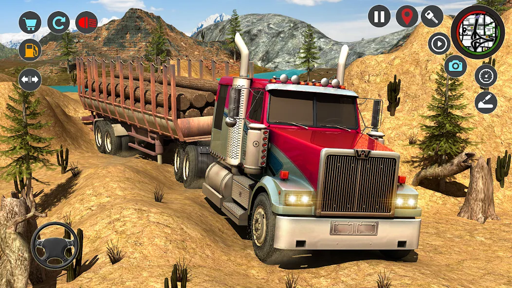 Transport Simulator Truck Game МОД/Взлом [Деньги, Монеты и Меню MOD] Screenshot 1