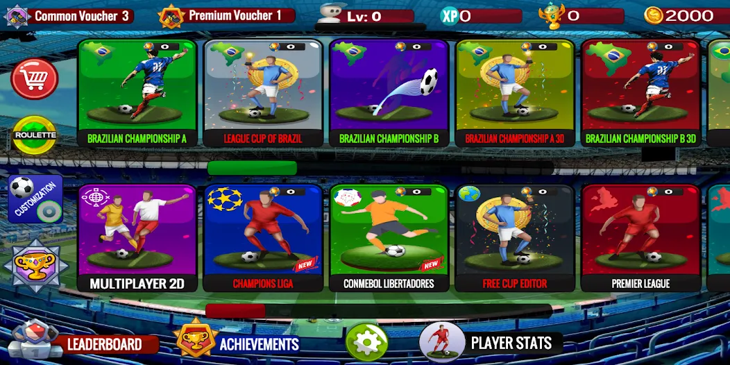Button Football МОД/Взлом [Бесконечные деньги, Монеты и Мега MOD] Screenshot 1