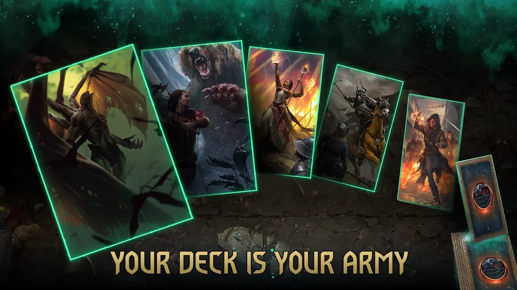 GWENT: The Witcher Card Game МОД/Взлом [Меню, Бесконечные монеты и Открытые уровни] Screenshot 1