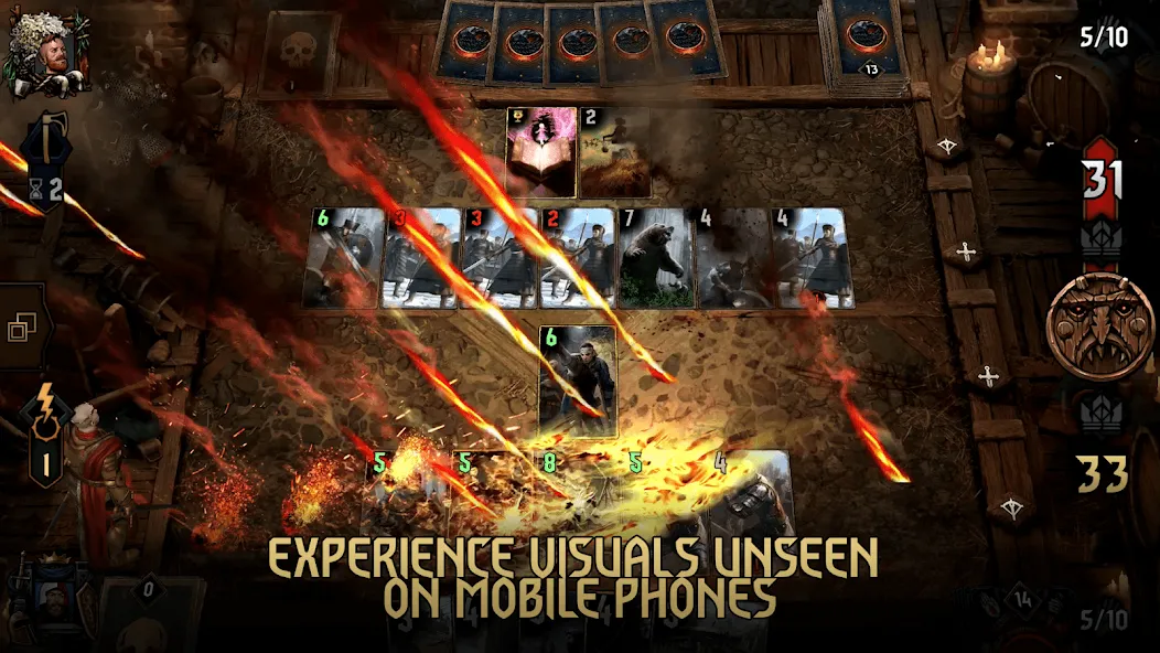 GWENT: The Witcher Card Game МОД/Взлом [Меню, Бесконечные монеты и Открытые уровни] Screenshot 5