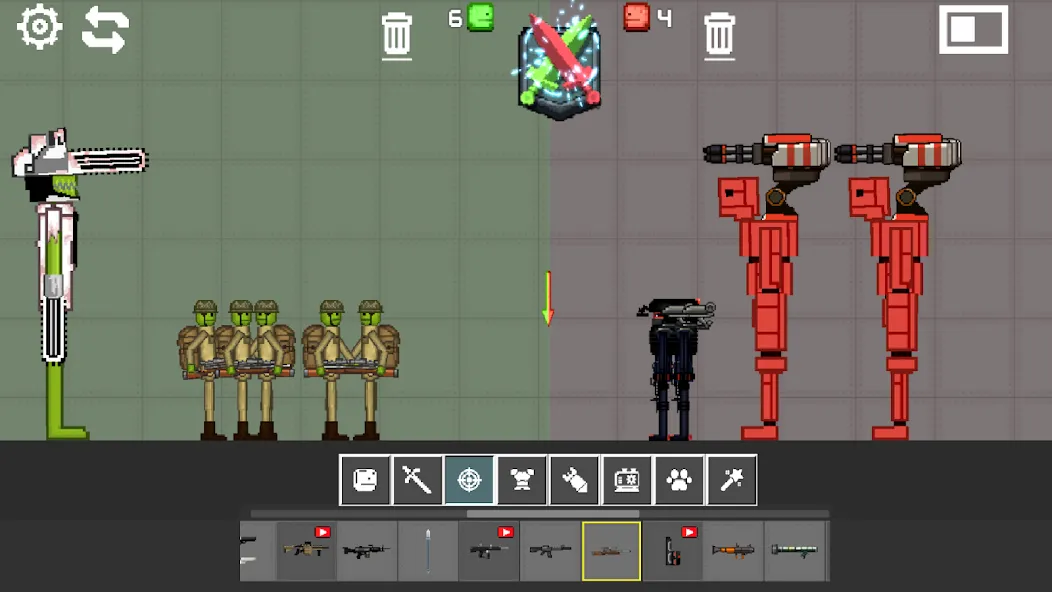 Battle Sandbox (Батл Плейграунд) МОД/Взлом [Много денег, Монет и Все открыто] Screenshot 3
