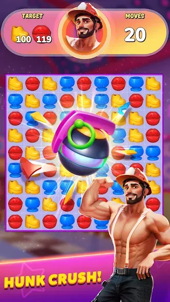 Party Match (Диско матч) МОД/Взлом [Все открыто, Дополнительные деньги и Меню MOD] Screenshot 3