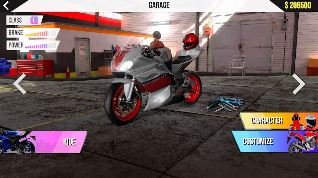 Motorcycle Real Simulator (Мотоцикл Реальный Симулятор) МОД/Взлом [Деньги, Монеты и Меню MOD] Screenshot 1