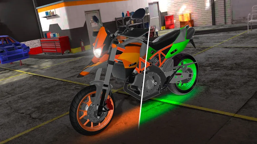 Motorcycle Real Simulator (Мотоцикл Реальный Симулятор) МОД/Взлом [Деньги, Монеты и Меню MOD] Screenshot 2