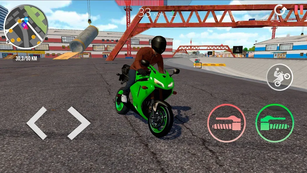 Motorcycle Real Simulator (Мотоцикл Реальный Симулятор) МОД/Взлом [Деньги, Монеты и Меню MOD] Screenshot 5