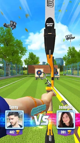 Archery Battle 3D (Арчери Баттл 3D) МОД/Взлом [Деньги, Монеты и Меню MOD] Screenshot 1