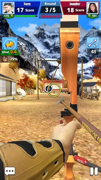 Archery Battle 3D (Арчери Баттл 3D) МОД/Взлом [Деньги, Монеты и Меню MOD] Screenshot 2