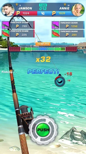 Fishing Rival 3D (Фишинг Ривал 3Д) МОД/Взлом [Деньги, Монеты и Меню MOD] Screenshot 5