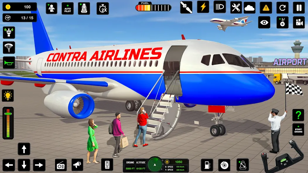 City Pilot Cargo Plane Games (Сити Пилот Карго Плейн Геймс) МОД/Взлом [Меню, Бесконечные монеты и Открытые уровни] Screenshot 5