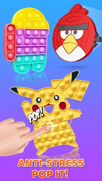 Pop it: Puppet Antistress Game (Поп ит) МОД/Взлом [Много денег, Монет и Все открыто] Screenshot 5