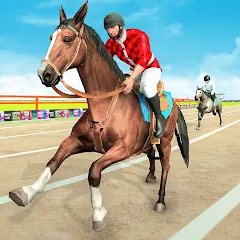 Скачать Взломанная Mounted Horse Racing Games на андроид (Много денег)