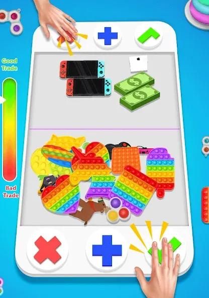 fidget trading: trade toys 3D (фиджет трейдинг) МОД/Взлом [Бесконечные деньги, Монеты и Мега MOD] Screenshot 1