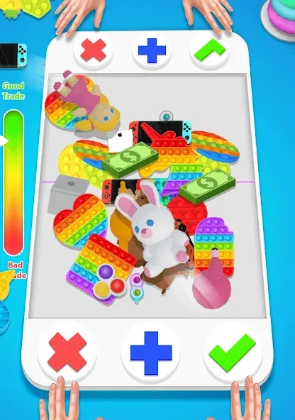 fidget trading: trade toys 3D (фиджет трейдинг) МОД/Взлом [Бесконечные деньги, Монеты и Мега MOD] Screenshot 2