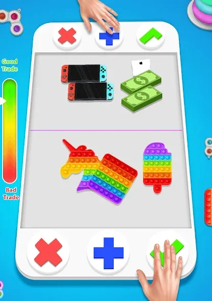 fidget trading: trade toys 3D (фиджет трейдинг) МОД/Взлом [Бесконечные деньги, Монеты и Мега MOD] Screenshot 3