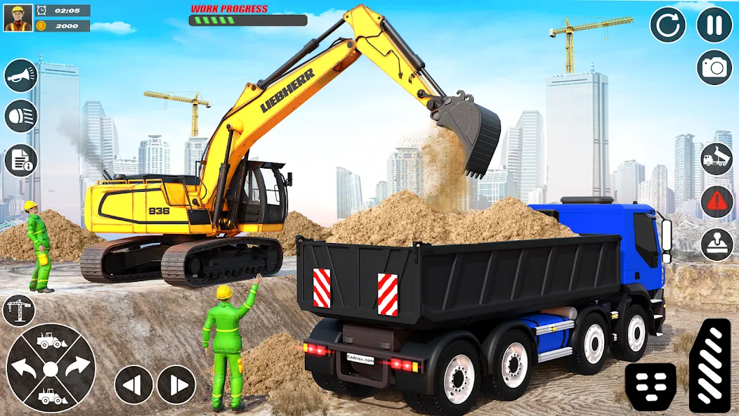 City Builder Construction Sim (Сити Билдер Констракшн Сим) МОД/Взлом [Меню, Бесконечные монеты и Открытые уровни] Screenshot 1