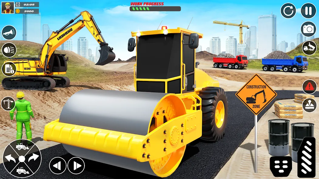 City Builder Construction Sim (Сити Билдер Констракшн Сим) МОД/Взлом [Меню, Бесконечные монеты и Открытые уровни] Screenshot 2