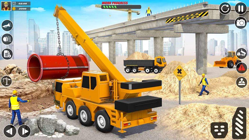 City Builder Construction Sim (Сити Билдер Констракшн Сим) МОД/Взлом [Меню, Бесконечные монеты и Открытые уровни] Screenshot 3