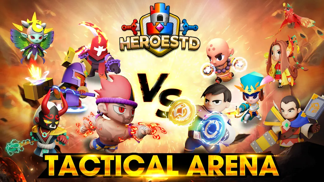 HeroesTD: Esport Tower Defense (ГероиТД) МОД/Взлом [Деньги, Монеты и Меню MOD] Screenshot 1
