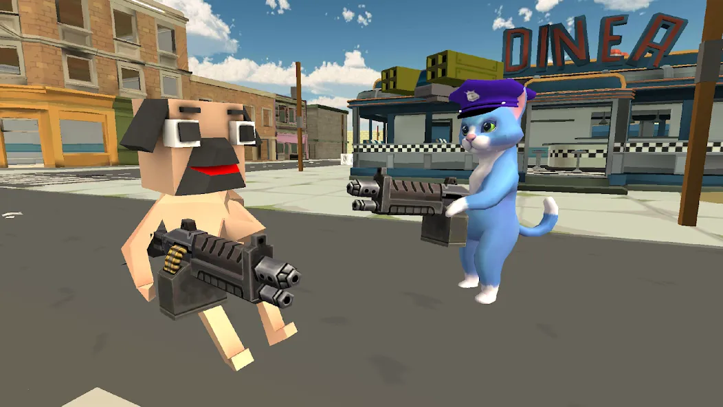 PugWars (Пагварс) МОД/Взлом [Все открыто, Дополнительные деньги и Меню MOD] Screenshot 1
