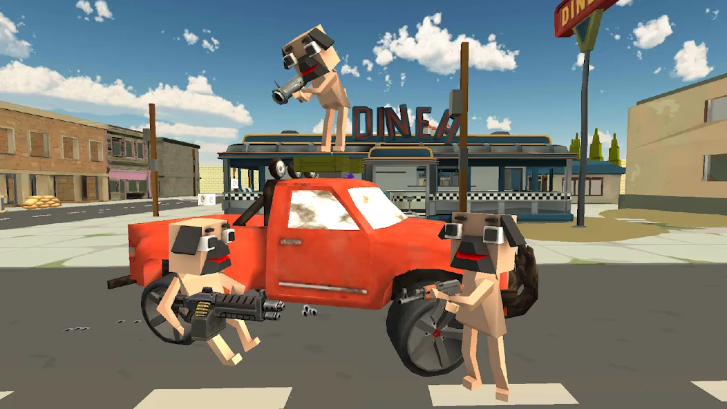 PugWars (Пагварс) МОД/Взлом [Все открыто, Дополнительные деньги и Меню MOD] Screenshot 2