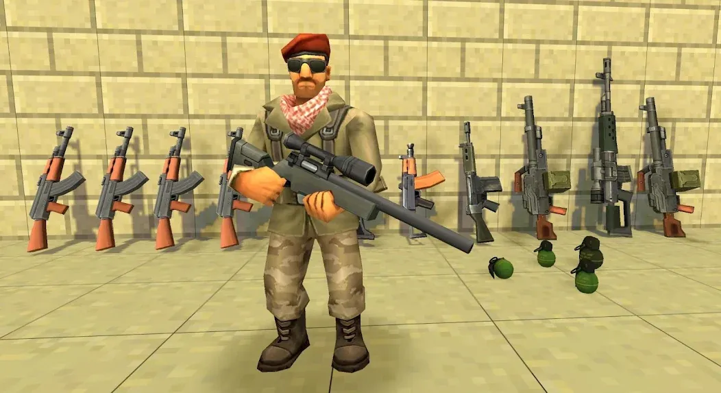 StrikeBox: Sandbox&Shooter (Страйкбокс) МОД/Взлом [Много денег, Монет и Все открыто] Screenshot 5