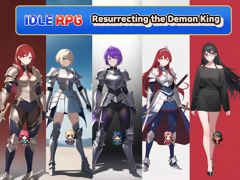 Idle RPG : Reviving Demon King (Айдл РПГ) МОД/Взлом [Много монет, Открытые уровни и Мега MOD] Screenshot 1