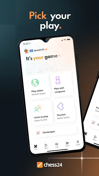 chess24 > Play, Train & Watch МОД/Взлом [Бесконечные деньги, Монеты и Мега MOD] Screenshot 1