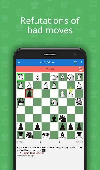 Chess Opening Lab (1400-2000) МОД/Взлом [Много монет, Открытые уровни и Мега MOD] Screenshot 2