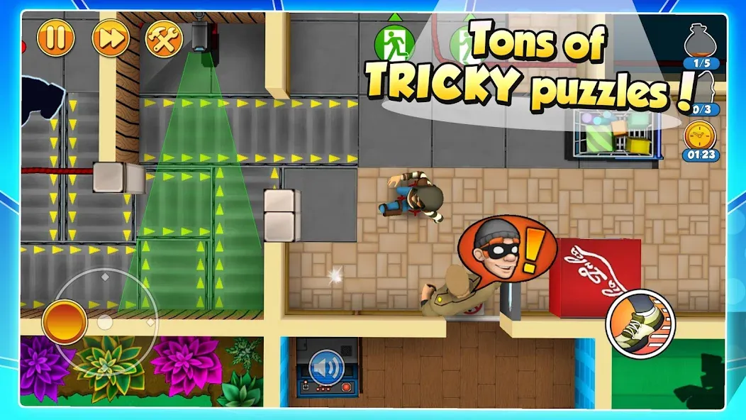 Robbery Bob 2: Double Trouble (Роббери Боб 2) МОД/Взлом [Много монет, Открытые уровни и Мега MOD] Screenshot 1