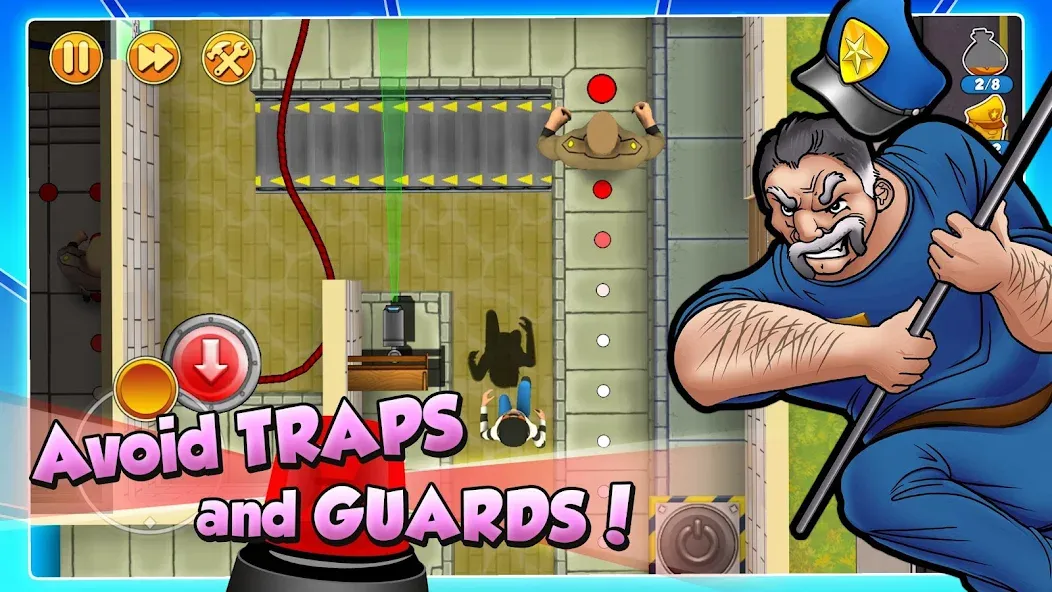 Robbery Bob 2: Double Trouble (Роббери Боб 2) МОД/Взлом [Много монет, Открытые уровни и Мега MOD] Screenshot 2