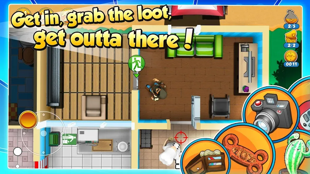 Robbery Bob 2: Double Trouble (Роббери Боб 2) МОД/Взлом [Много монет, Открытые уровни и Мега MOD] Screenshot 3