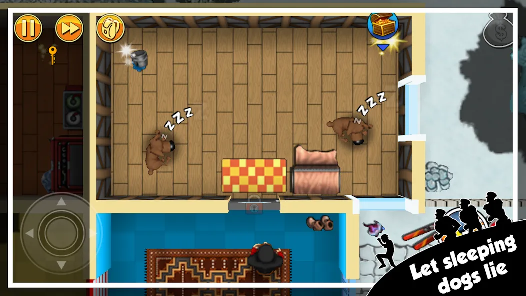 Robbery Bob - King of Sneak (Роббери Боб) МОД/Взлом [Много денег, Монет и Все открыто] Screenshot 3