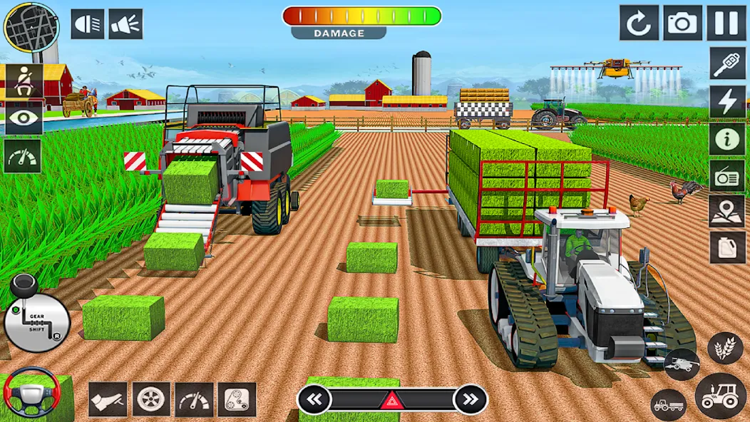 Big Tractor Farming Simulator (Биг Трактор Фарминг Симулятор) МОД/Взлом [Все открыто, Дополнительные деньги и Меню MOD] Screenshot 5