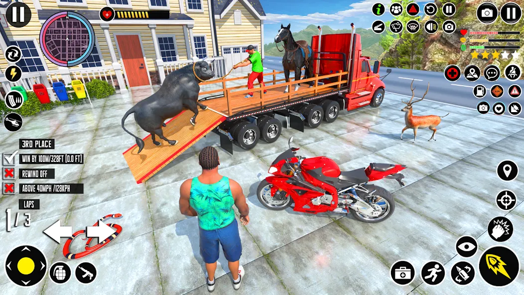 Animal Transport Truck Game 3D (Игра Грузовик для перевозки животных) МОД/Взлом [Много денег, Монет и Все открыто] Screenshot 1