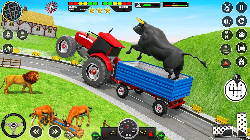 Animal Transport Truck Game 3D (Игра Грузовик для перевозки животных) МОД/Взлом [Много денег, Монет и Все открыто] Screenshot 3