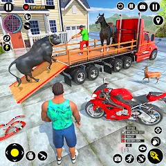 Скачать Взломанная Animal Transport Truck Game 3D на Андроид (Много денег) бесплатно