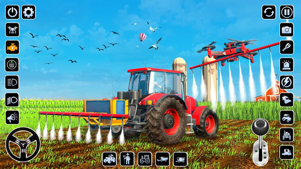 Farming Games & Tractor Games МОД/Взлом [Меню, Бесконечные монеты и Открытые уровни] Screenshot 2