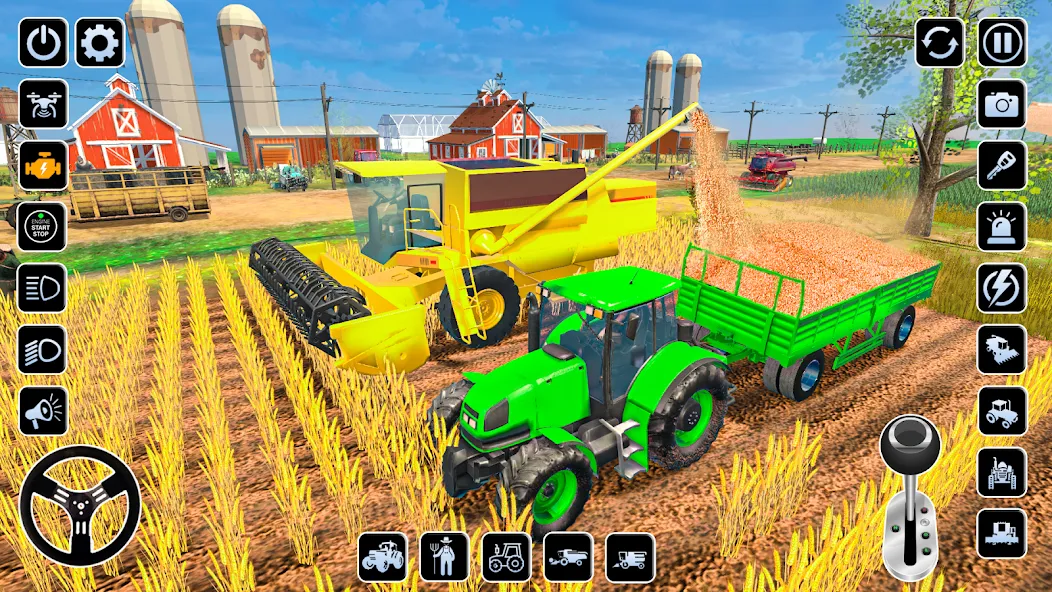 Farming Games & Tractor Games МОД/Взлом [Меню, Бесконечные монеты и Открытые уровни] Screenshot 4