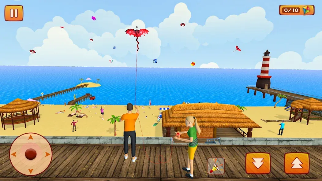 Kite Game: Kite Flying Game 3D МОД/Взлом [Все открыто, Дополнительные деньги и Меню MOD] Screenshot 1