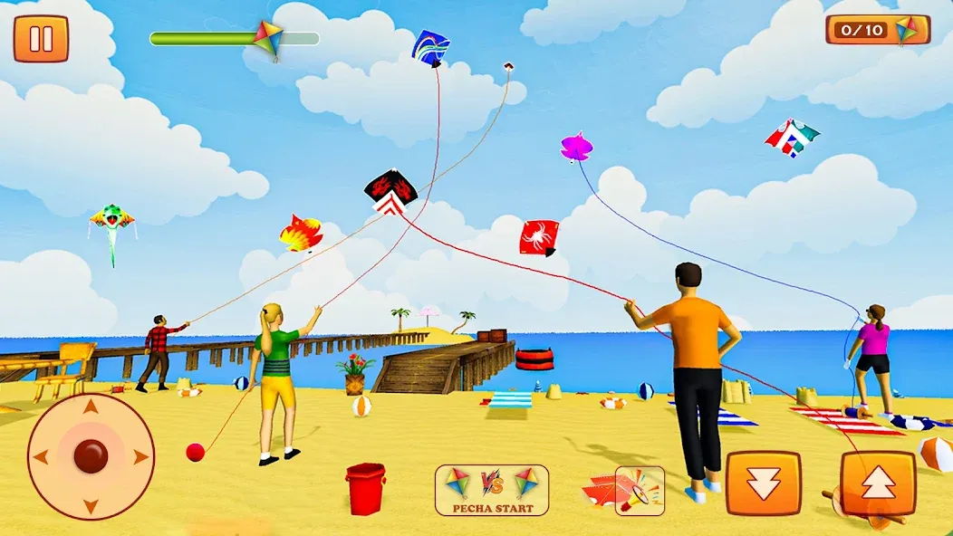 Kite Game: Kite Flying Game 3D МОД/Взлом [Все открыто, Дополнительные деньги и Меню MOD] Screenshot 4