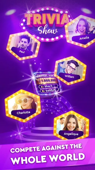 Trivia Show: TV Word Quiz Game МОД/Взлом [Бесконечные деньги, Монеты и Мега MOD] Screenshot 2