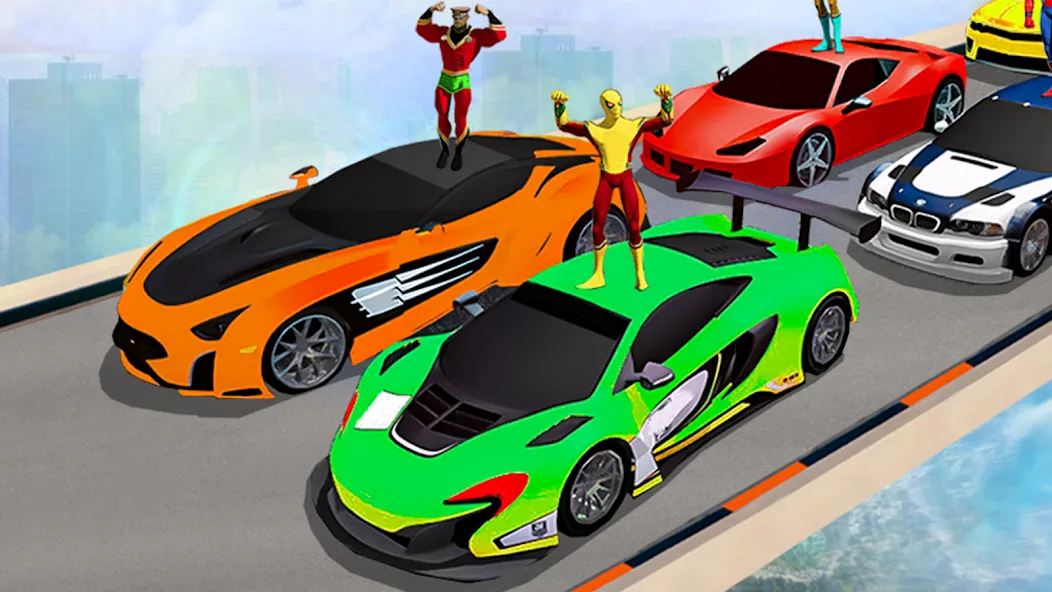 TopRace: Fast Car Simulator (Рамп Кар Гейм) МОД/Взлом [Меню, Бесконечные монеты и Открытые уровни] Screenshot 1