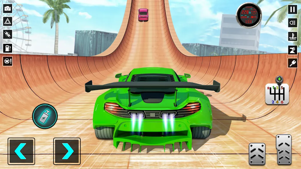 TopRace: Fast Car Simulator (Рамп Кар Гейм) МОД/Взлом [Меню, Бесконечные монеты и Открытые уровни] Screenshot 3