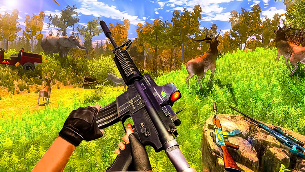 Animal Hunting -Shooting Games (Энимал Хантинг) МОД/Взлом [Много денег, Монет и Все открыто] Screenshot 2