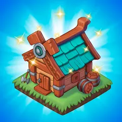 Скачать Взломанная Mergest Kingdom: Merge game на андроид с много денег