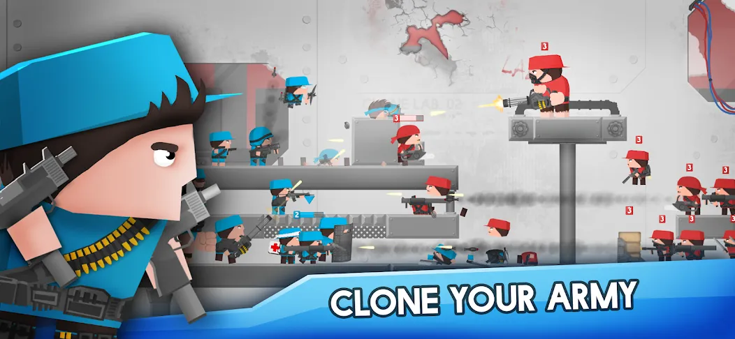 Clone Armies: Battle Game (Клоун армии) МОД/Взлом [Деньги, Монеты и Меню MOD] Screenshot 1