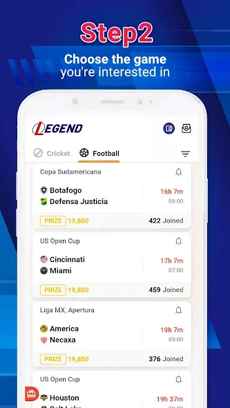 Legend Fantasy- Fantasy sports (Легенда фэнтези) МОД/Взлом [Все открыто, Дополнительные деньги и Меню MOD] Screenshot 3